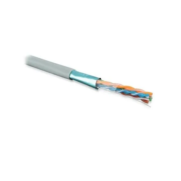 Витая пара экранированная кат.5е Hyperline FUTP4-C5E-S24-IN-PVC-GY-305 4 пары серая