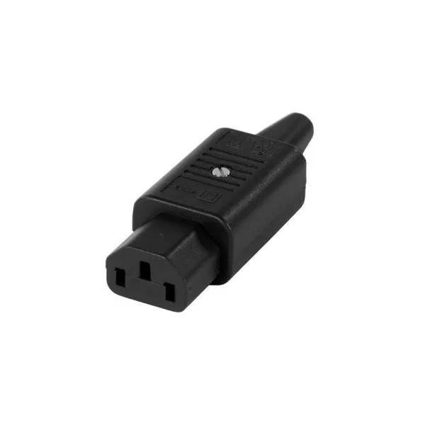 Разъем IEC 60320 C13 220В 10A на кабель Hyperline CON-IEC320C13