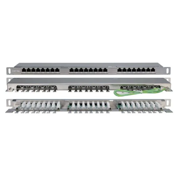 Патч-панель 19 Hyperline PPHD-19-24-8P8C-C5e-SH-110D