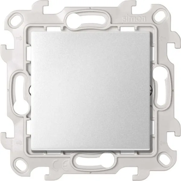 Переключатель (проходной) 10AX 250В~ цвета алюминий S24 Harmonie SIMON 2450201-033