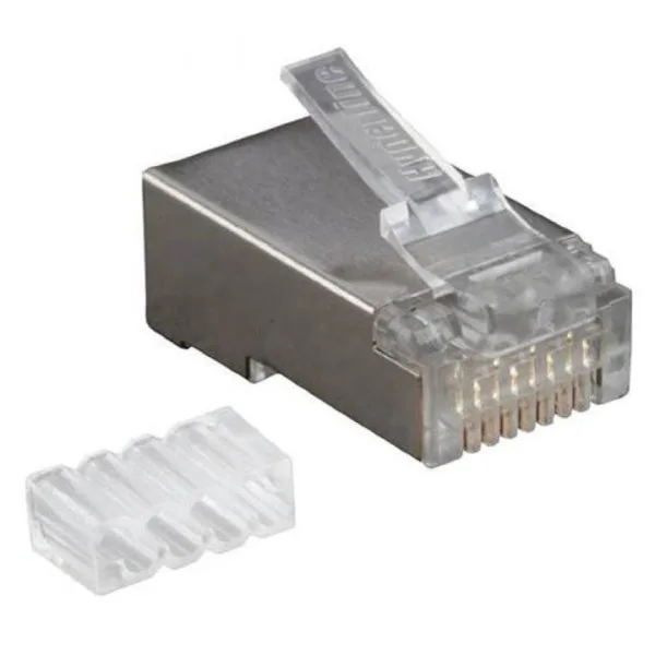 Разъем RJ-45(8P8C) Hyperline PLUG-8P8C-UV-C6-SH-100