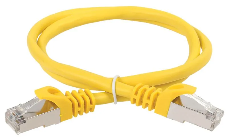 Патч-корд категория .6А S/FTP LSZH 2м жёлтый ITK PC05-C6ASL-2M