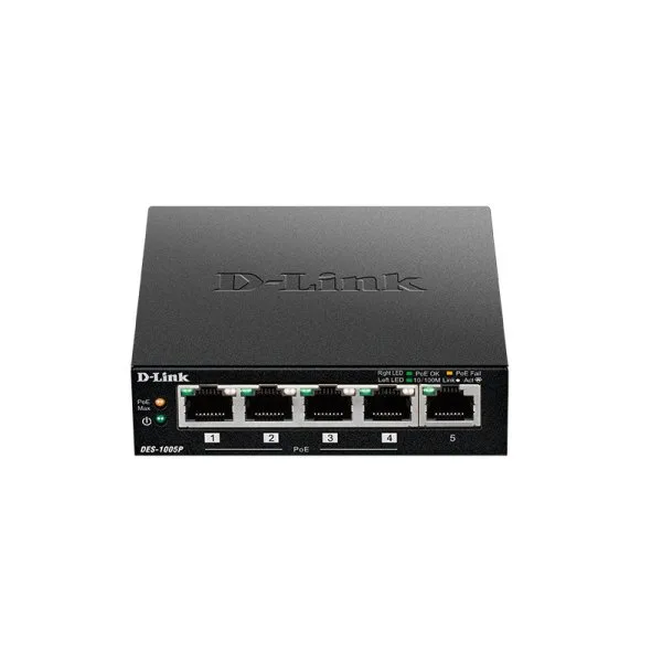 Неуправляемый коммутатор D-Link DES-1005P DES-1005P/B1A