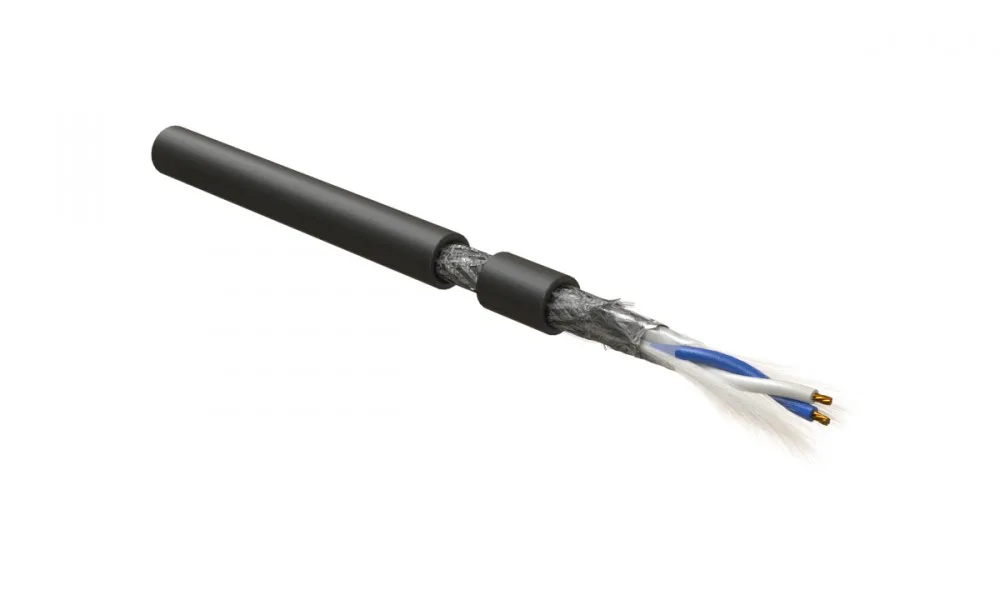Кабель интерфейса RS-485 Hyperline RS-SF-1x2x22/7-PVC-BK
