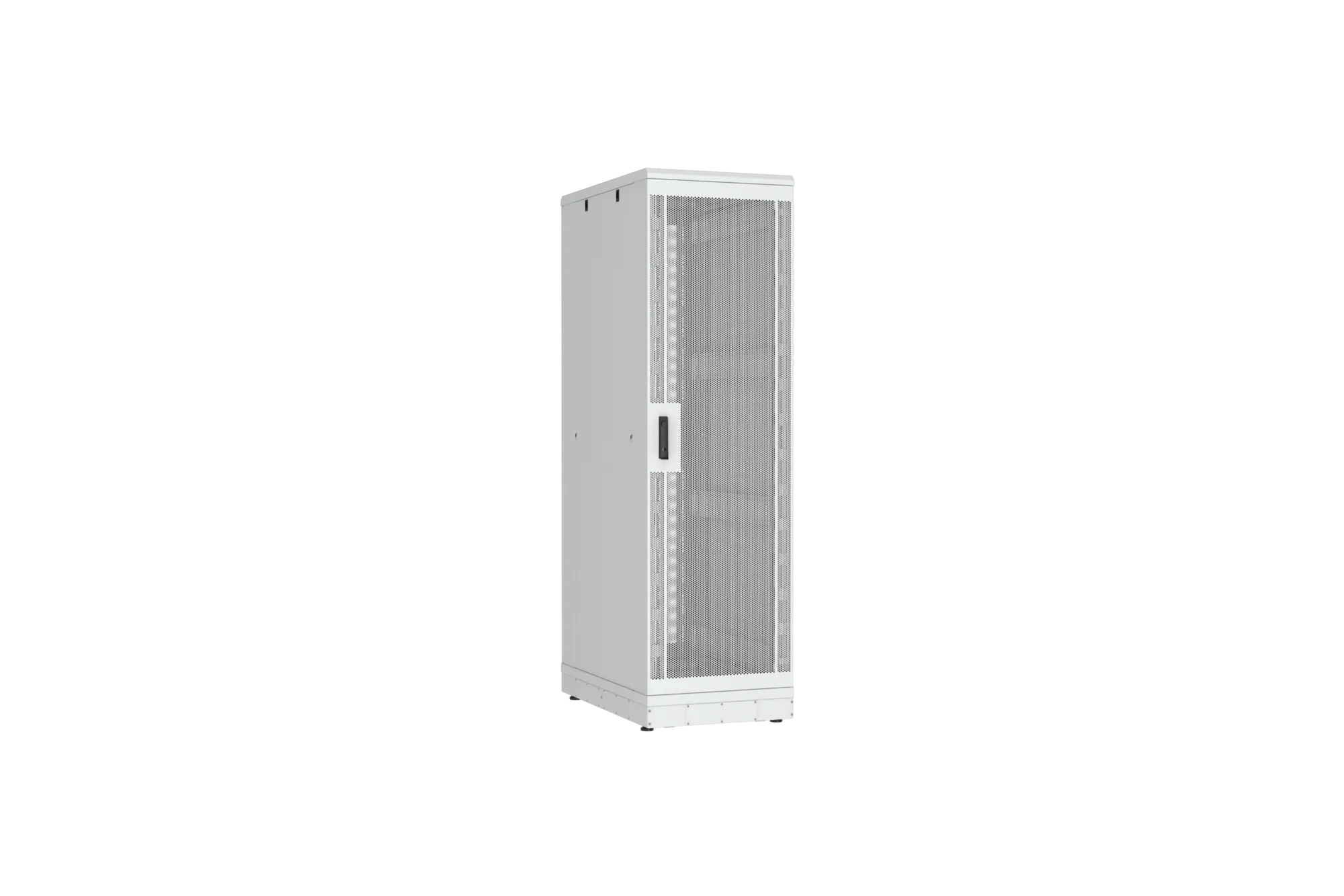 Напольный шкаф NIKOMAX серии TFR-R2 19", 42U, перфорированные двери, металлические стенки, Ш600хВ2010хГ1000мм, в разобранном виде, серый TFR-426010-PMPM-R2-GY