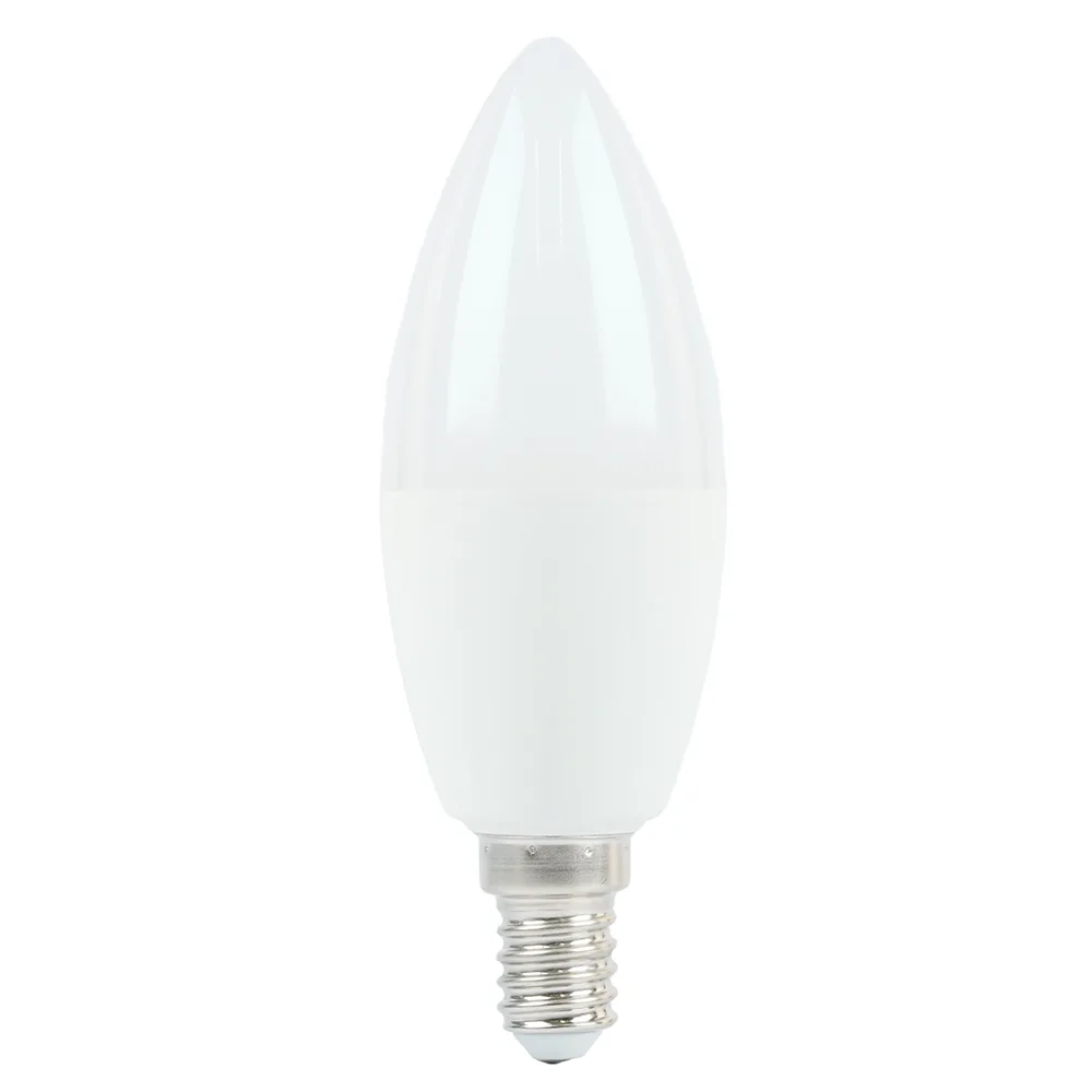 Лампа светодиодная LED 15вт Е14 теплый матовая свеча