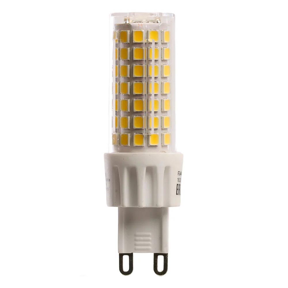 Лампа светодиодная LED 10вт 230в G9 теплый капсульная диммируемая