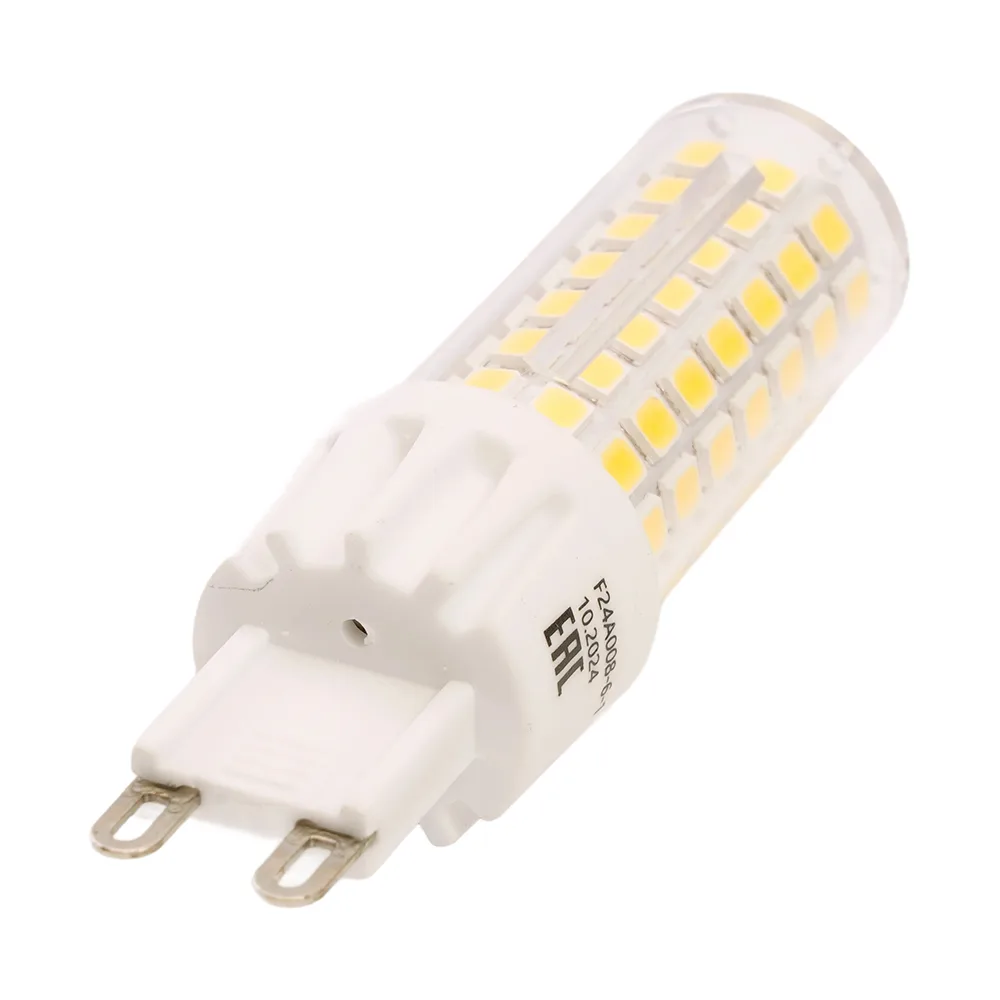 Лампа светодиодная LED 10вт 230в G9 теплый капсульная диммируемая