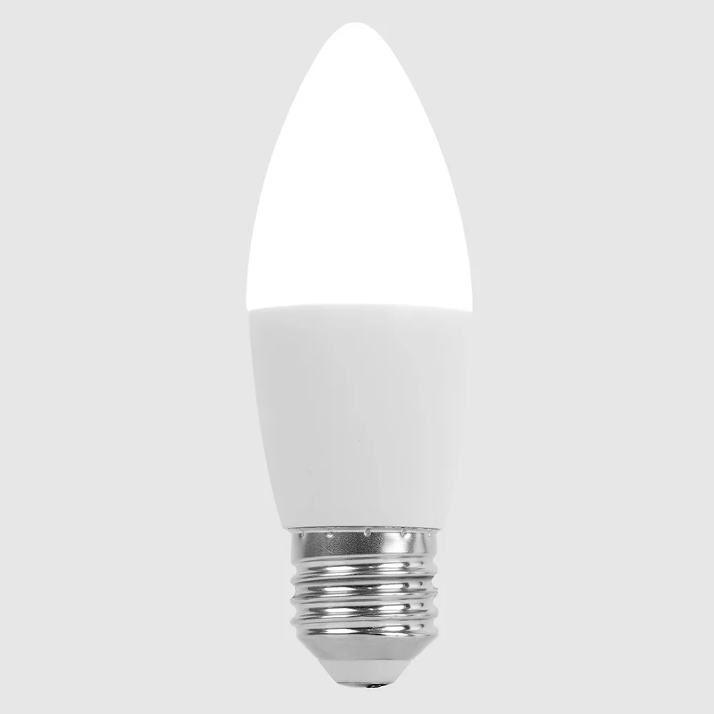 Лампа светодиодная LED 15вт Е27 белый матовая свеча