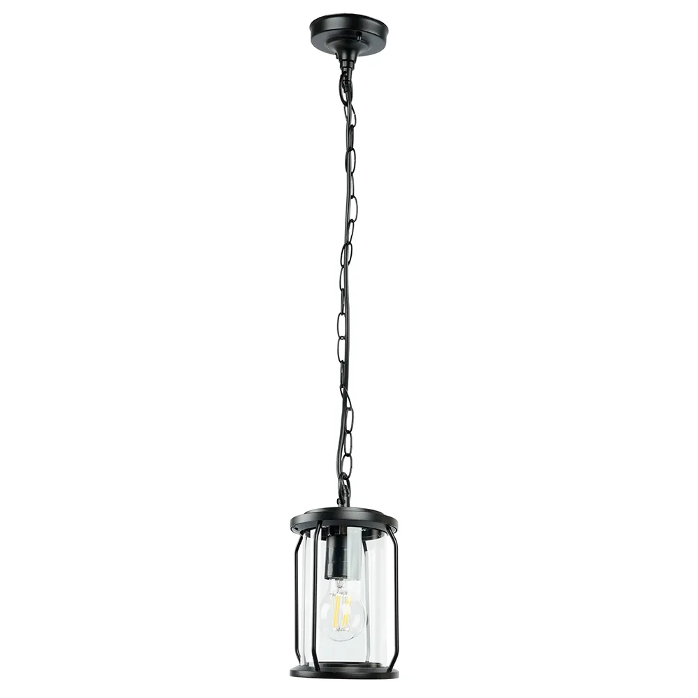 Светильник НСУ-100w цепь Е27 IP44 черный FERON 51966
