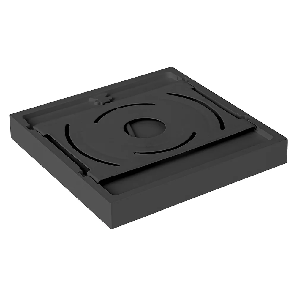 Светильник светодиодный ДПО-12w 6400K 960Лм квадратный черный IP44 .ONE
