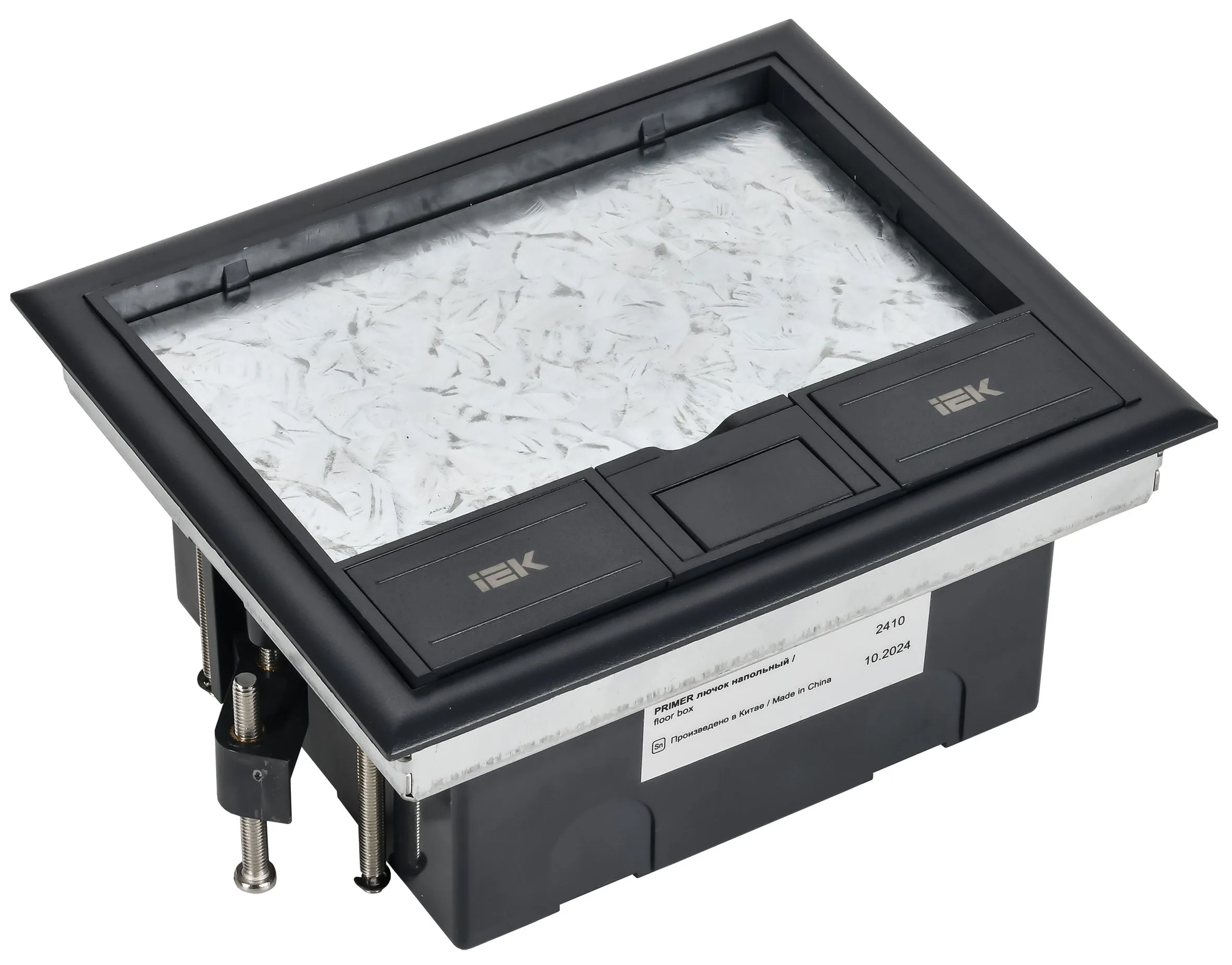 Лючок напольный на 8 модулей PRIMER IEK PM-LN12-08-O-20-K02