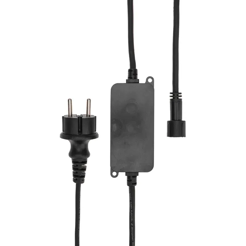 Контроллер с радиопультом для уличных гирлянд сеть и твинкл черный Neon-Night 217-204