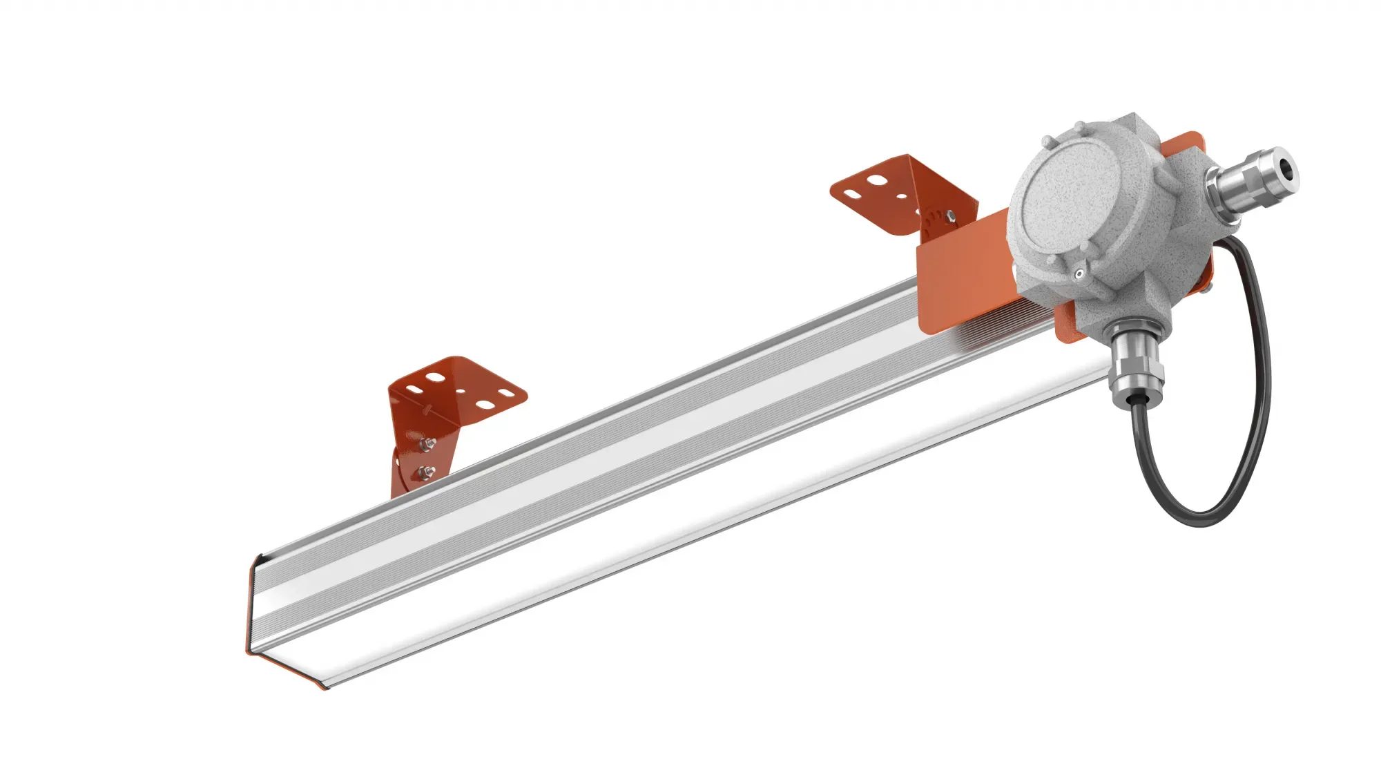 Светильник LED ВЕГА Ex (СПП) 35Вт 4630Лм 4,0К КСС Д IP65 закаленное стекло взрывозащищенная коробка накладной ЛЕД-Эффект LE-СПП-74-035-8359Ex-65Д-А