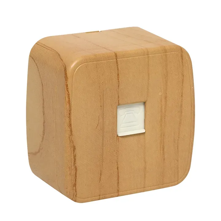 Розетка Phone одноместная ОП Минск светлое дерево EKF EGT01-034-30