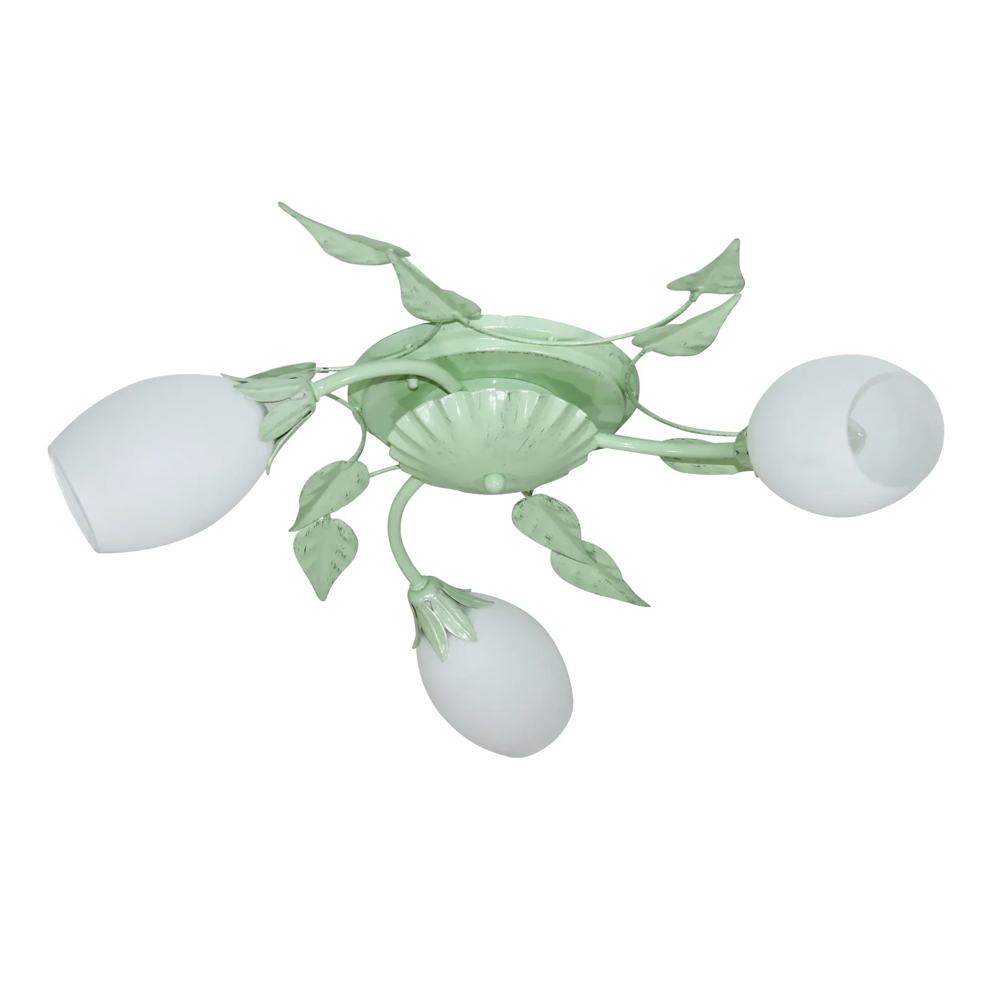 Светильник потолочный Глория 138 зел./срб. НПБ 01-3х60-230 Е14 ЭЛЕТЕХ 1005405410