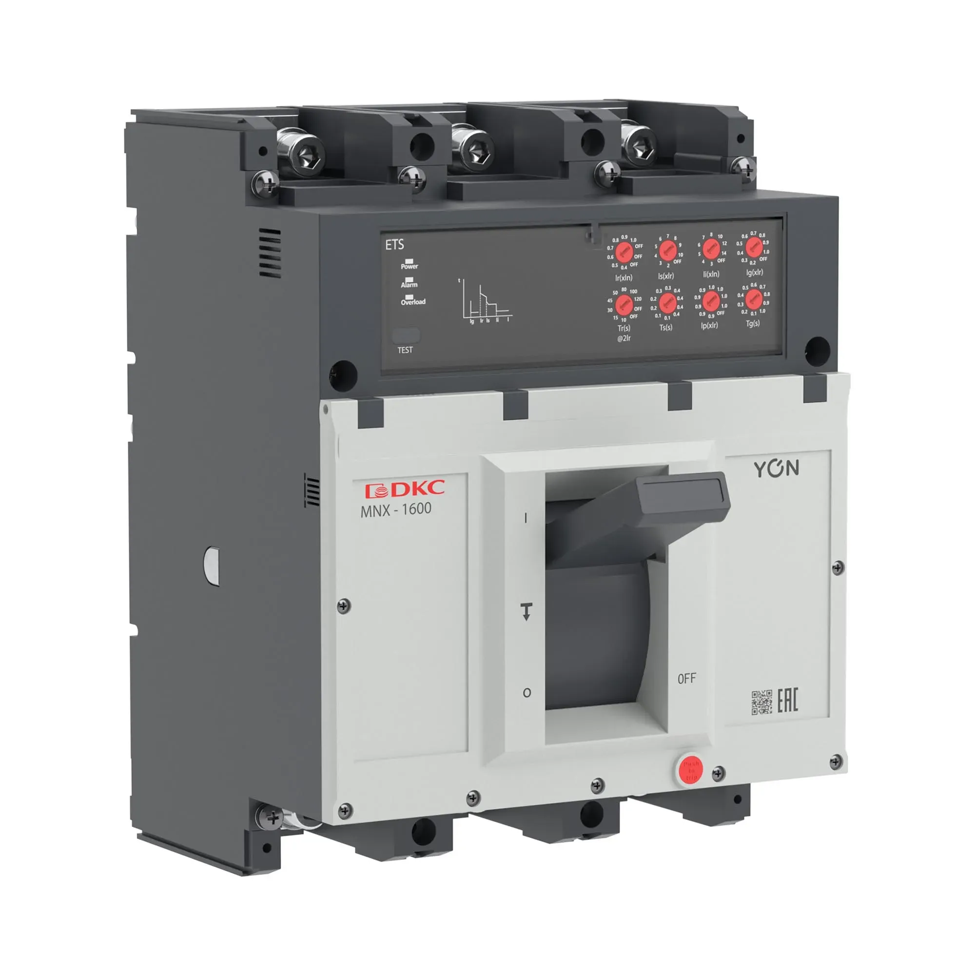 Авт. выкл. yon pro mnx1600m 3p 800a 100ka при ac415v расц. ets ДКС MNX1600M3PETS0800