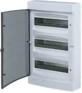 Щит распределительный навесной unix белая дверь 3х12 модулей ip40 proxima EKF UX-3X12-NW