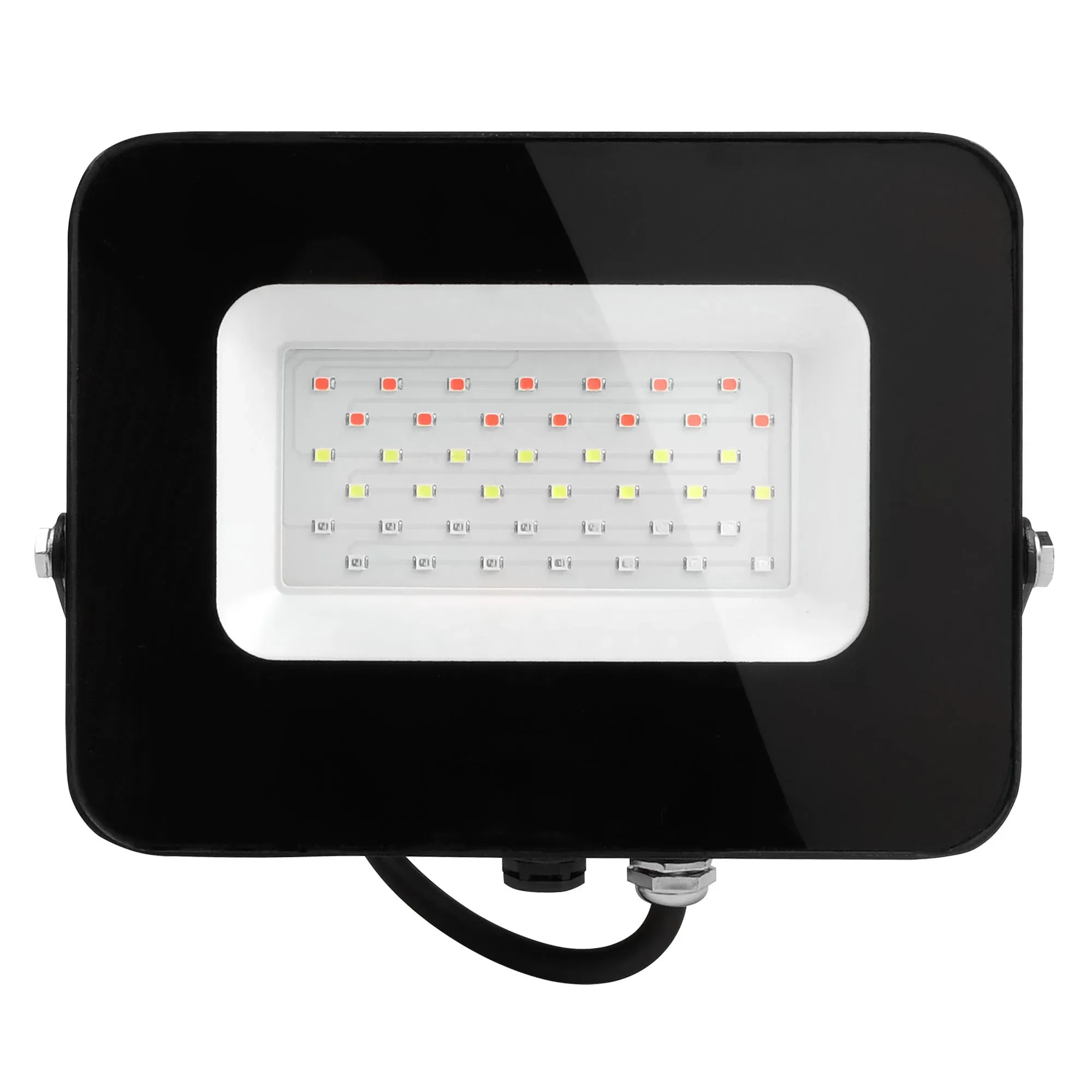 Прожектор светодиодный до-30w rgb ip65 черный корпус JAZZWAY 5016408