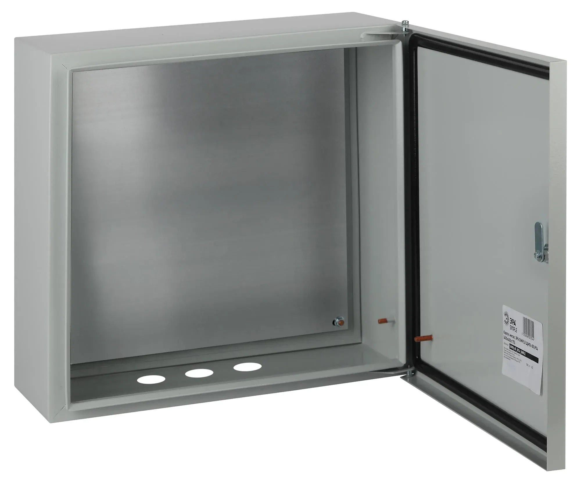 Корпус металлический simple щмпг-05 (400x400x175) ip54 у2 серый ЭРА Б0047694
