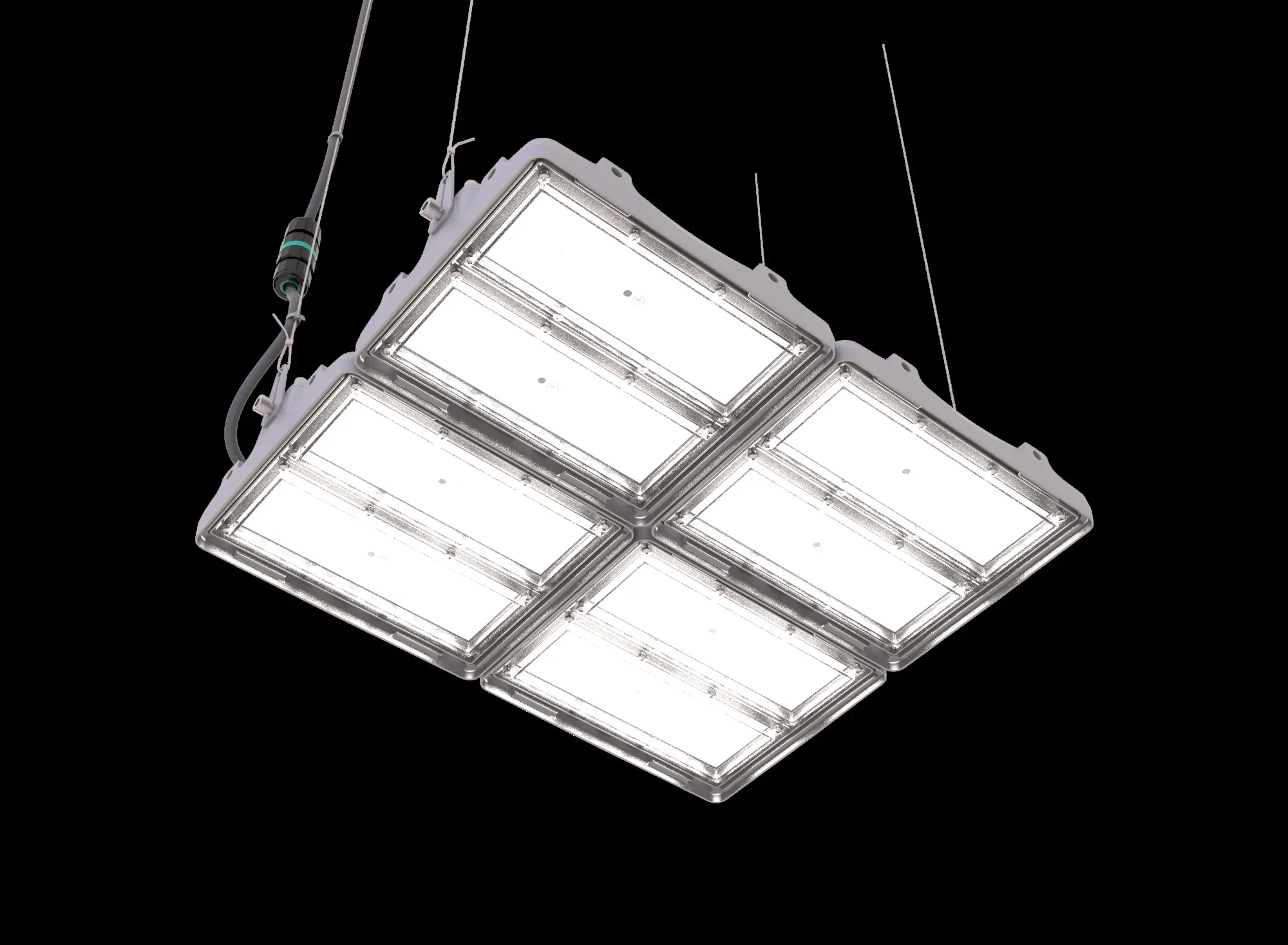 Светильник L-pixel 4/200/Д/840/(R5)/01/MT-KM/I1-D4/220AC IP66 RAL7035 LEDEL PX200-11216-124-172