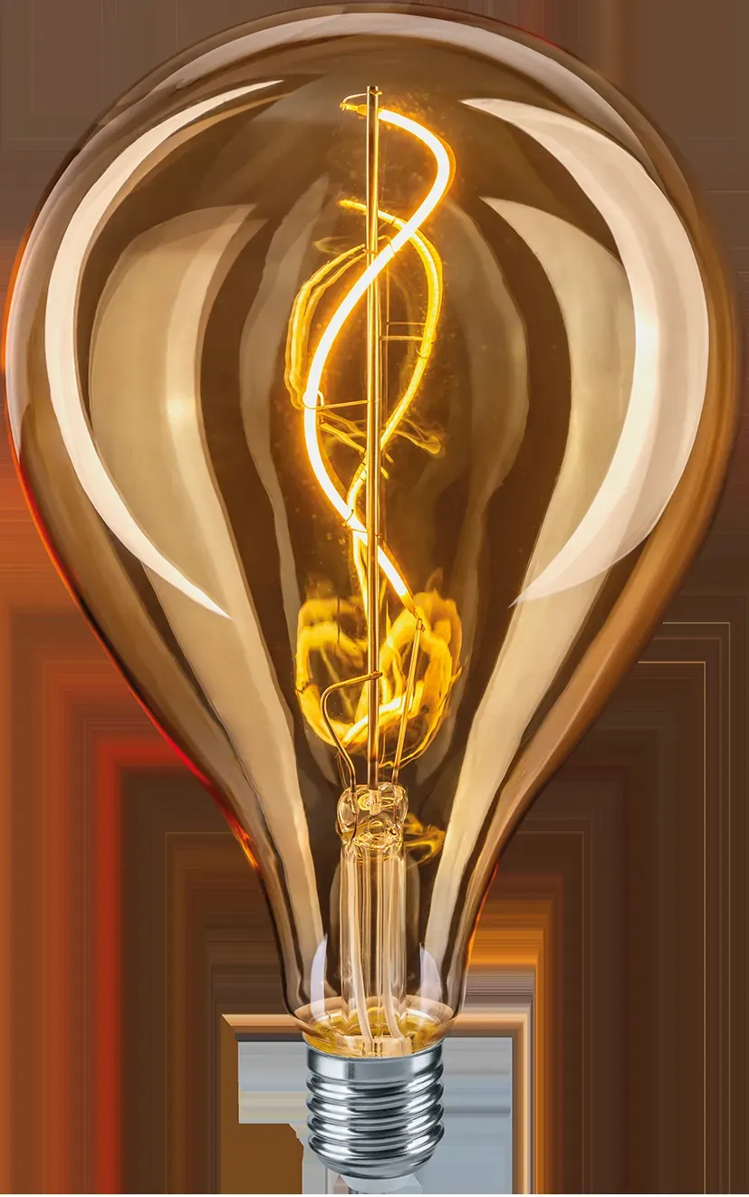 Лампа светодиодная led 4вт e27 теплый ps125 ретро filament NAVIGATOR GROUP 23014
