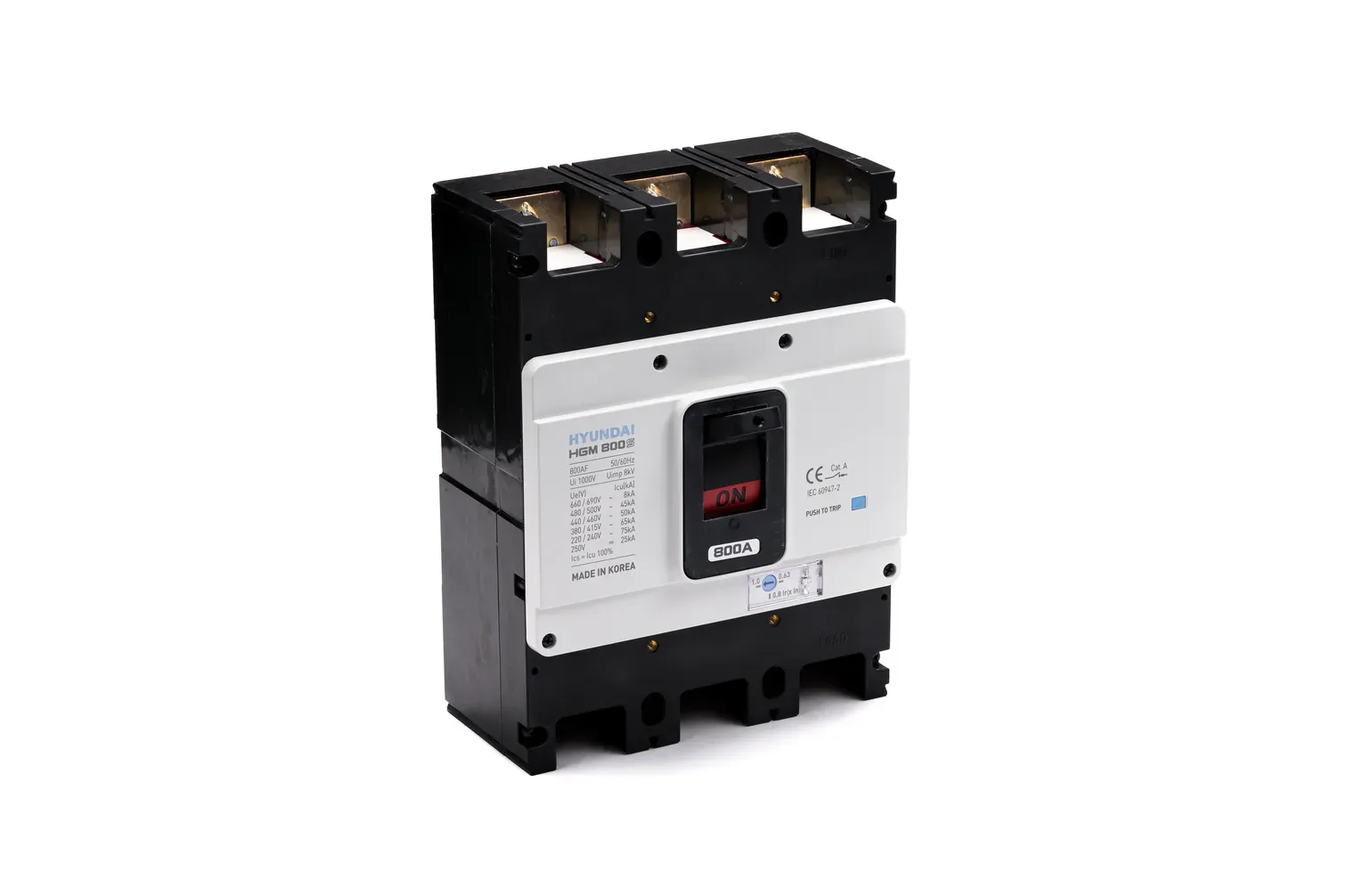 Выключатель автоматический hgm800s 3pt4bs0000c 00800f 504-800a ток к.з. 65ka ac380/415в ЭЛКОМ 13.03.02.000538