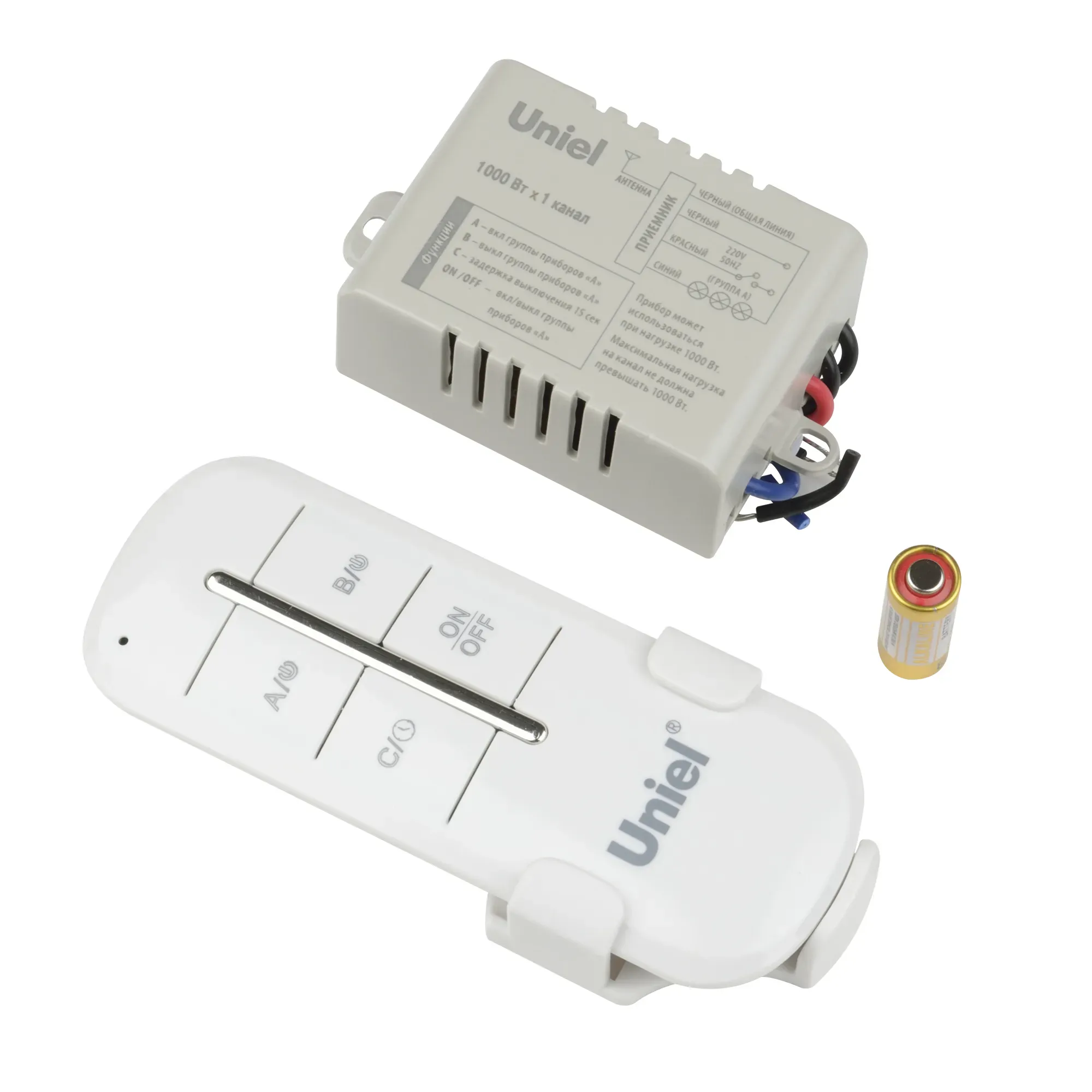 UCH-P005-G1-1000W-30M Пульт управления светом. 1 канал*1000Вт. ТМ Uniel UL-00003632