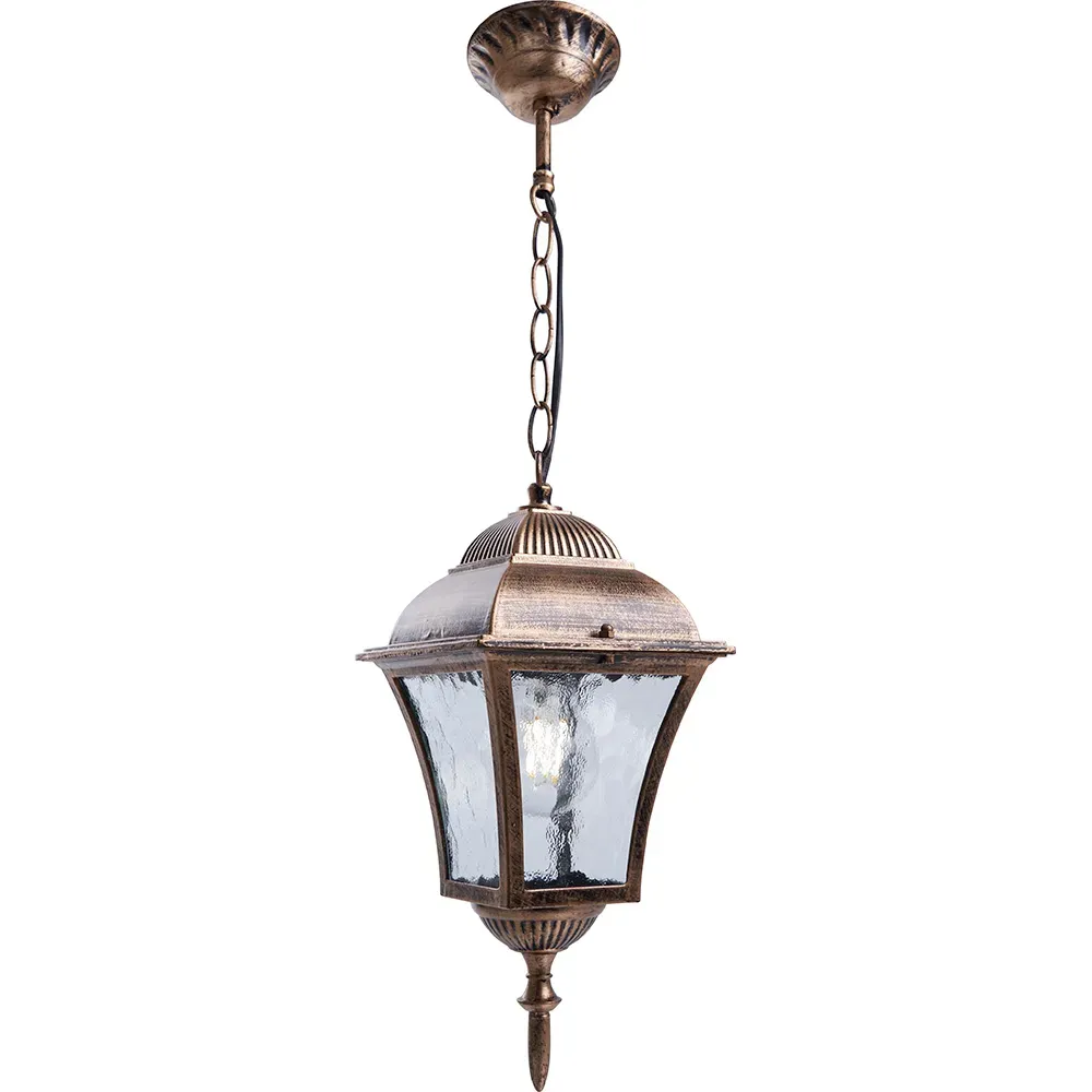 Светильник НСУ-60w цепь Е27 IP44 черное золото FERON 11612