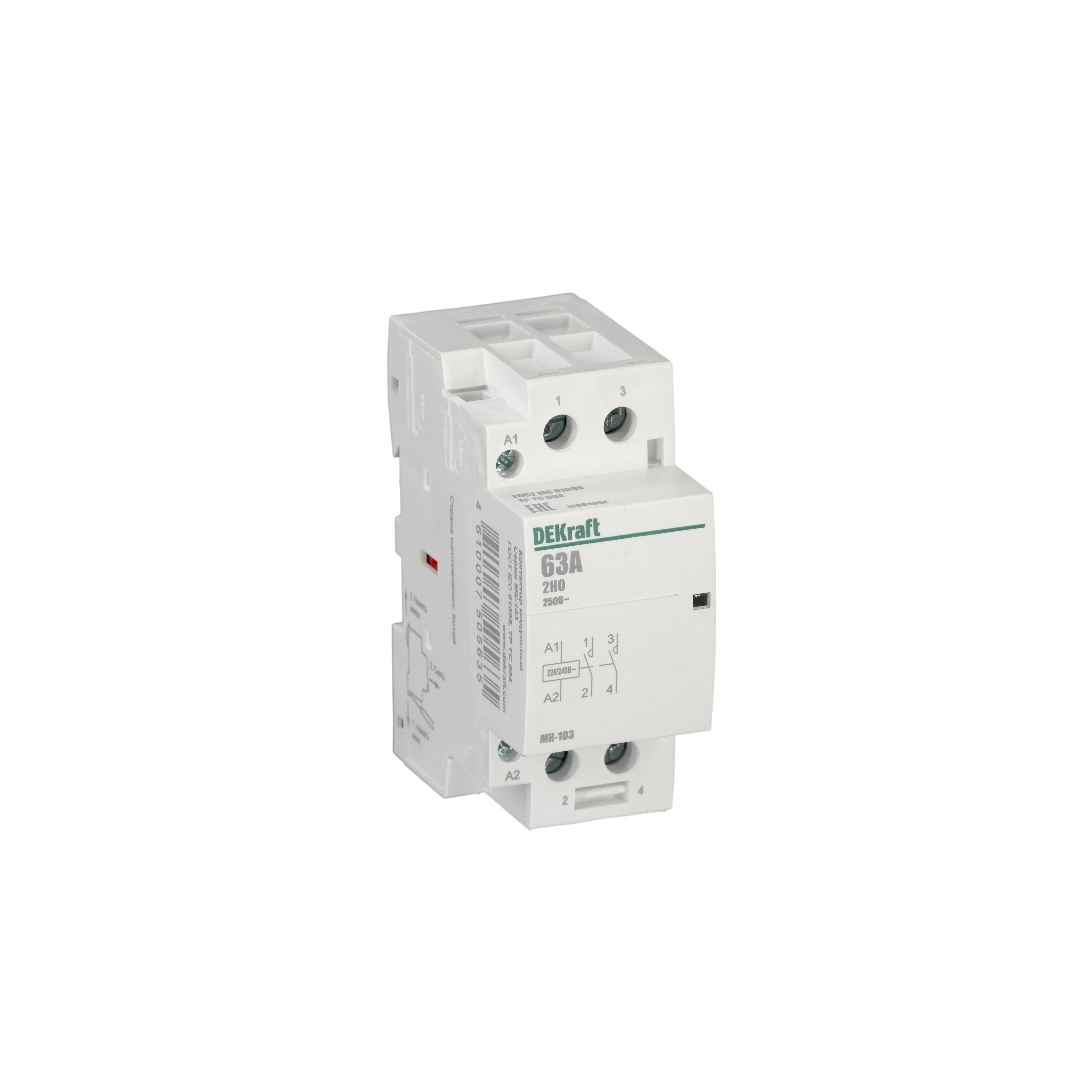 Контактор модульный 2НО 63А 230В МК-103 SE (Dekraft) 18085DEK