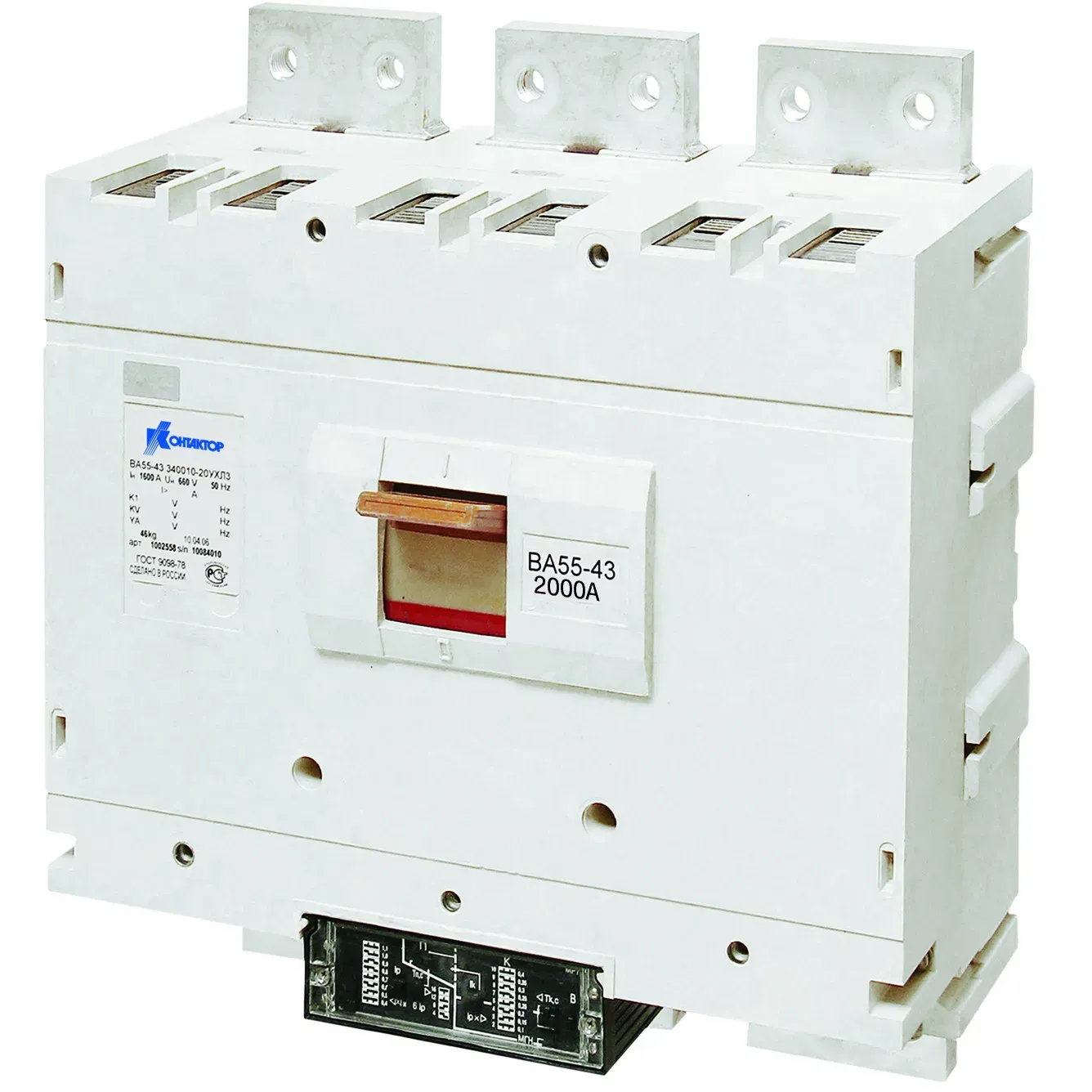 Выключатель автоматический ва56-43-301810-20ухл3 1600а,690в КОНТАКТОР УЛЬЯНОВСК 1030318
