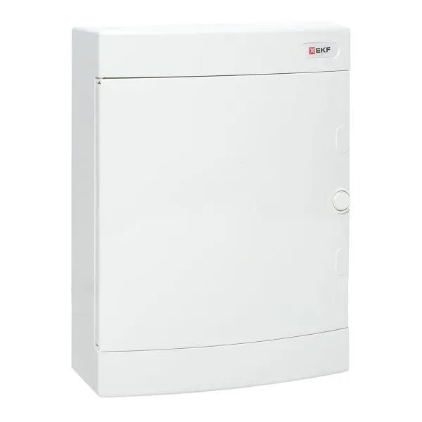Щит распределительный навесной unix белая дверь 2х12 модулей ip40 proxima EKF UX-2X12-NW