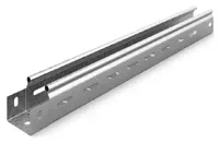 Металлический лоток перфорированный 50х50х3000, толщина 0,55 мм, сендзимир цинк OSTEC ЛПМЗТ-50Х50Х3000-0,55-СЦ