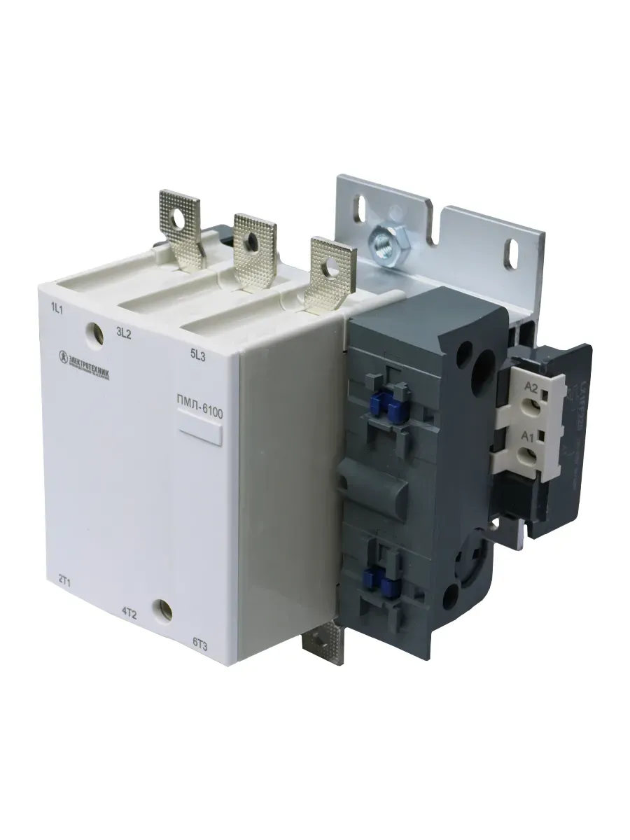 Пускатель электромагнитный ПМЛ-6100 УХЛ4 Б, 380В/50Гц, 1з, 160А, нереверсивный, без реле, IP00 Электротехник ET523181