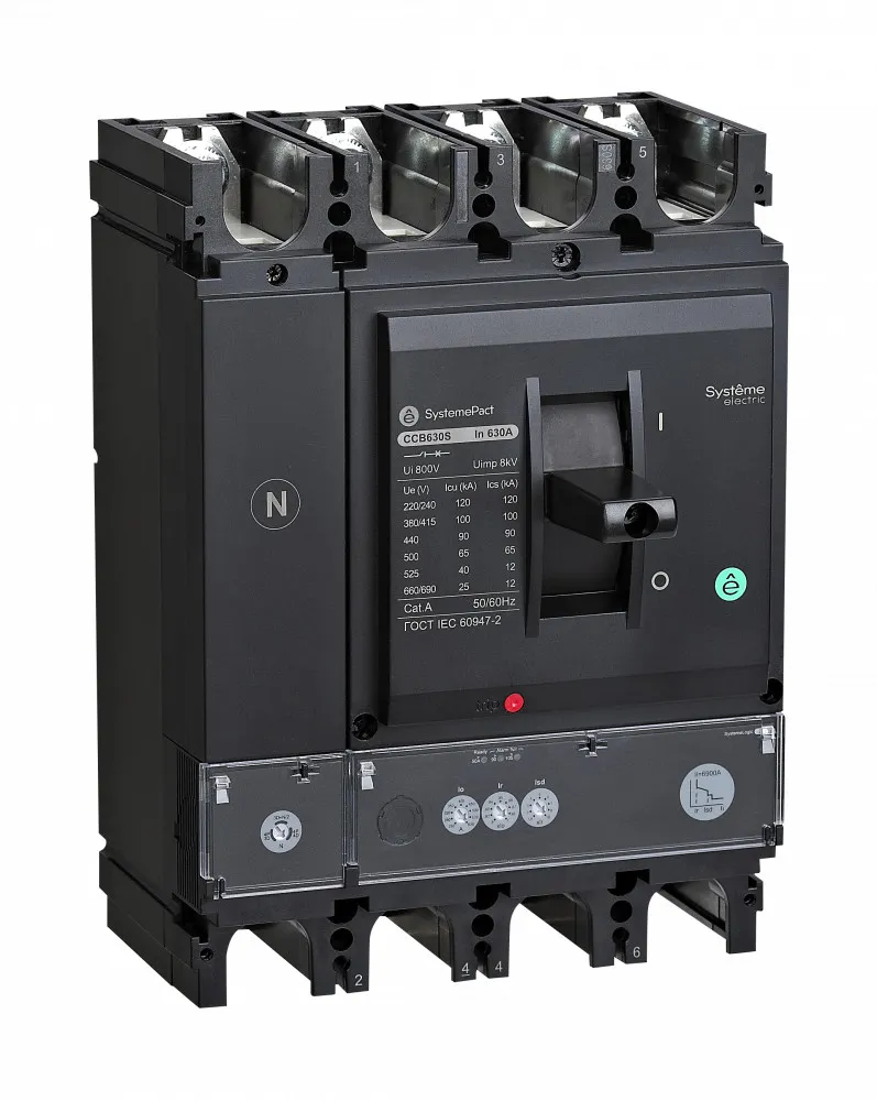 Выключатель автоматический SYSTEMEPACT CCB630 100KA 3P3D S2.3 630A рычаг SE (Systeme) SPC630S63023L3DF