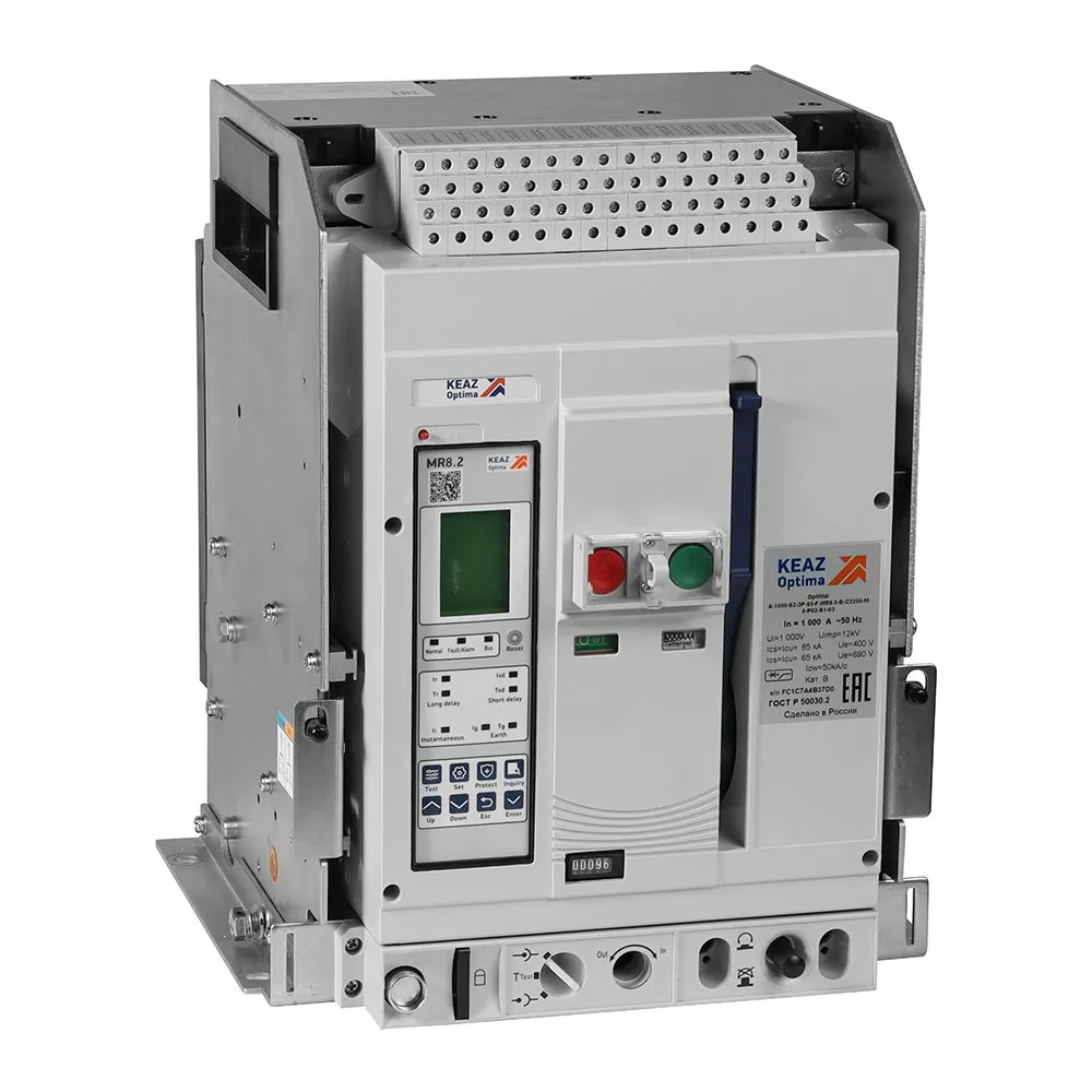 Выключатель автоматический optimat a-1600-s1-3p-50-d-mr8.2-b-c2200-m2-p05-s2-06 КЭАЗ 366278