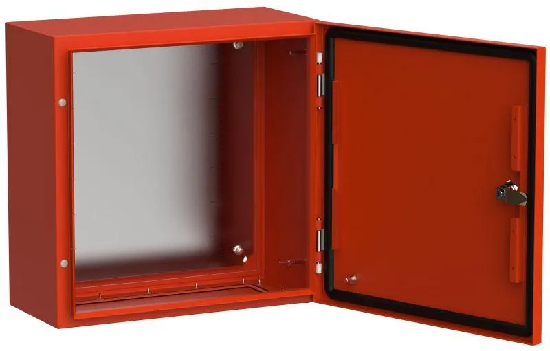 Корпус металлический щмп-40.40.20 titan 5 ухл1 ip66 ral3020 красный IEK TI5-13-N-040-040-020-66