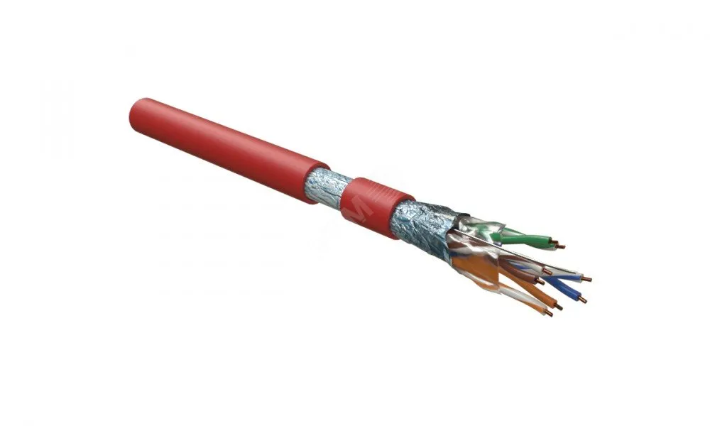 Витая пара F/UTP кат 5e 4 пары AWG24 solid IN LSZH нг(А)-HF красный 305м