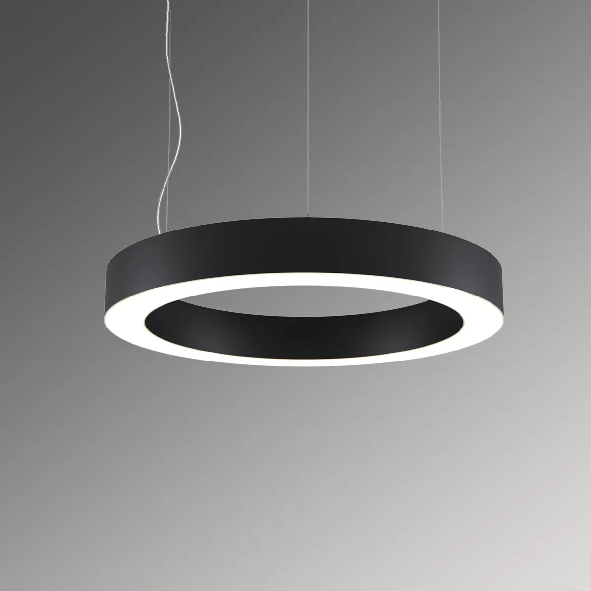 Светильник светодиодный RVE-LBX-HOLE-RING-1500-P (Кольцо 1500х1500х100мм S80мм 113Вт Подвесной 3000К Белый) RVElektro RVE00002772