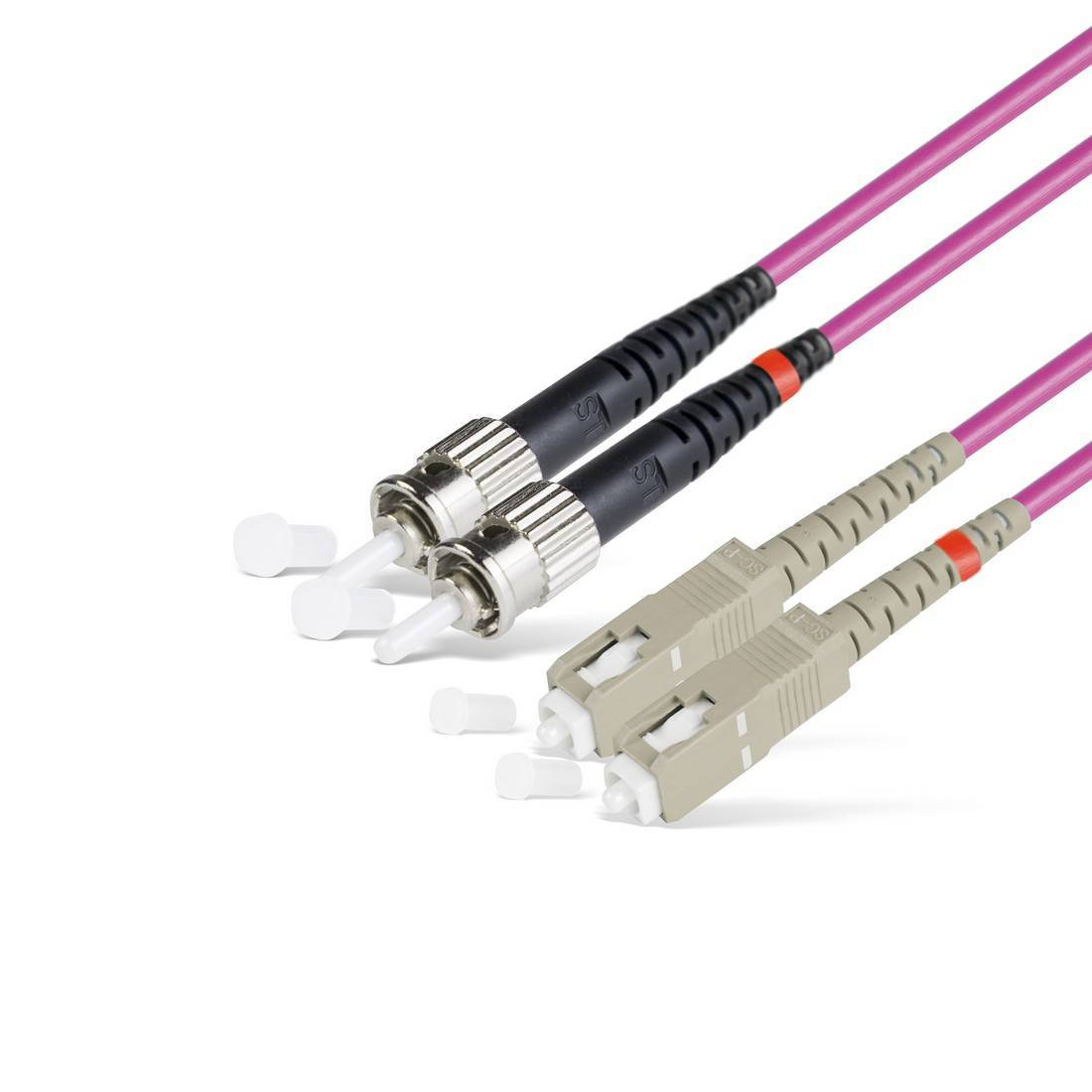 Оптические патч-корды SC-ST duplex 50/125 ОМ4 Оптические патч-корды SC-ST duplex 50/125 ОМ4