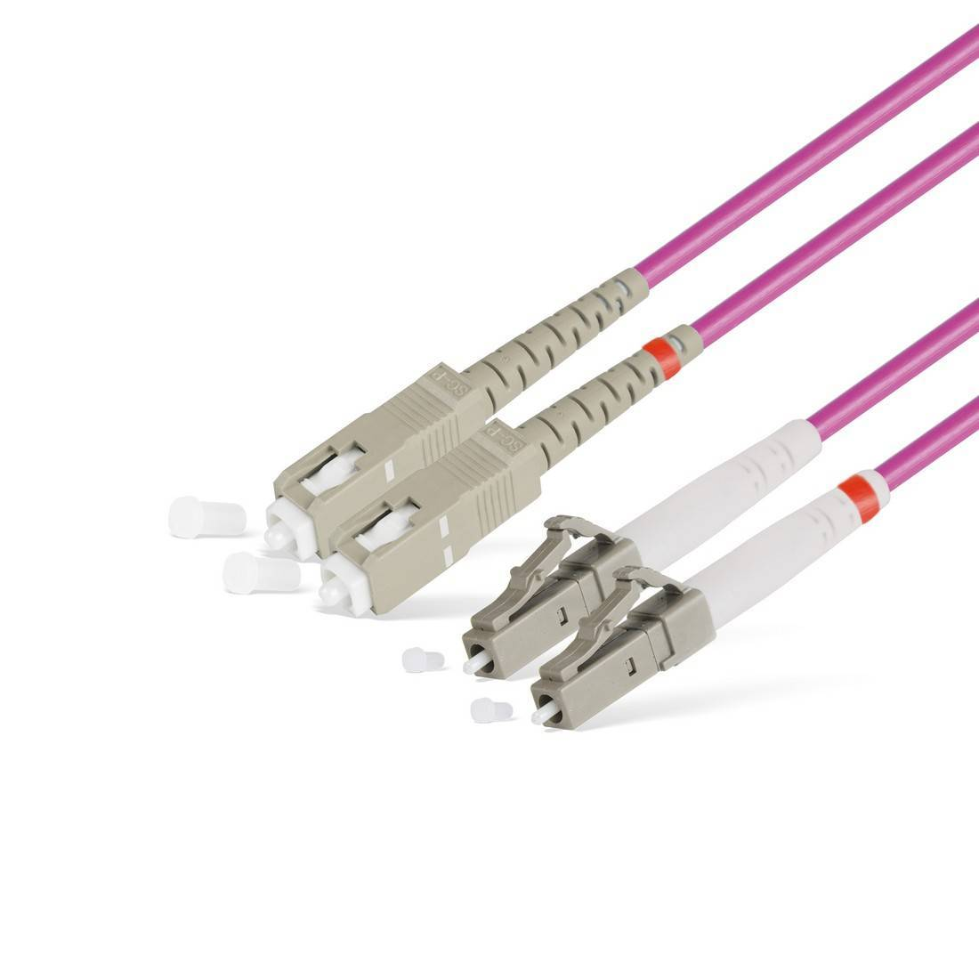 Оптические патч-корды LC-SC duplex 50/125 ОМ4 Оптические патч-корды LC-SC duplex 50/125 ОМ4