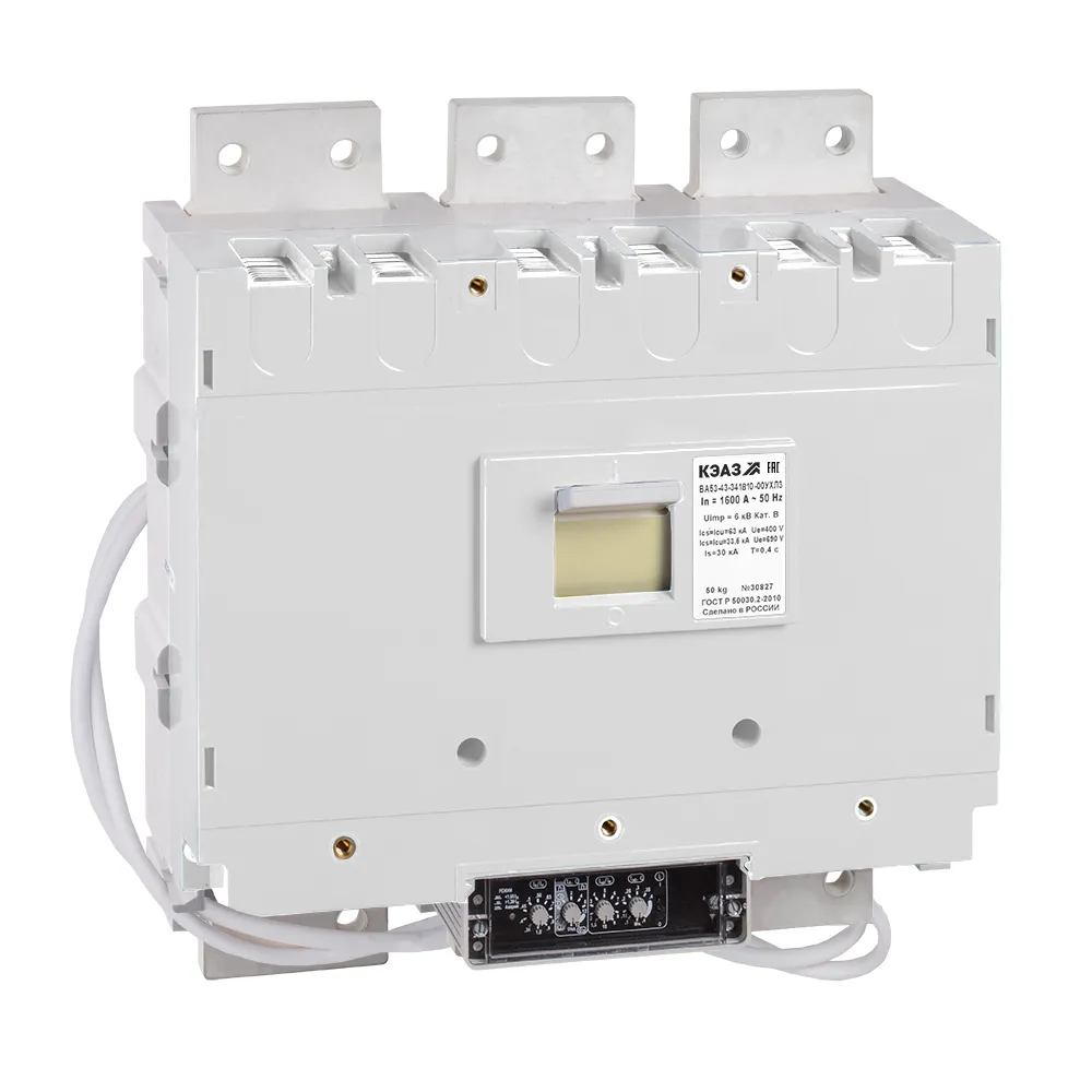 Выключатель автоматический ва53-43-301110-1600а-690ac-ухл3- КЭАЗ 279414