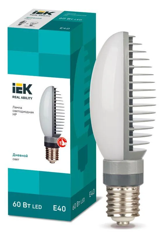 Лампа светодиодная hp 60вт 120град 230в 5000к e40 поворотный цоколь iek IEK LLE-HPR-060-230-50-E40