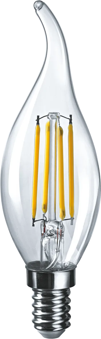Лампа светодиодная led 4вт е14 теплый свеча на ветру filament NAVIGATOR GROUP 19094