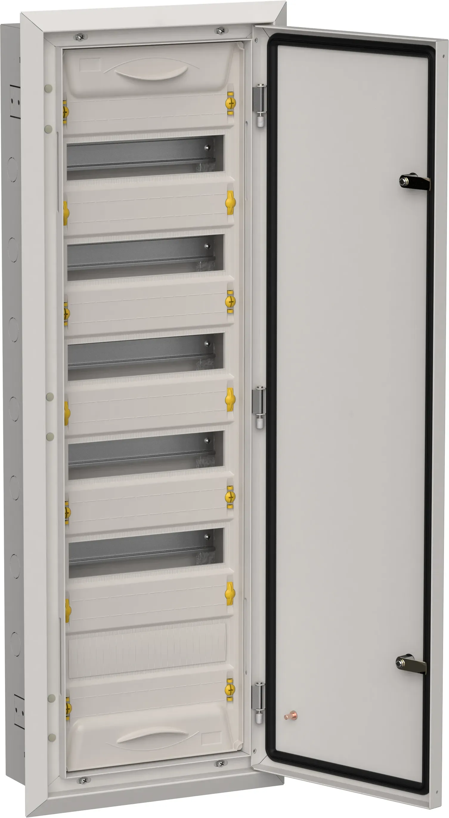 Titan 5 корпус металлический щрв-72 (1х72) 1005х365х130мм ip31 серый (одна дверь) IEK TI5-50-V-072-31-7035