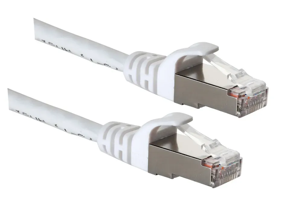 Патч-корд CAT6A SLIM-LINE U/FTP HF Белый 5м
