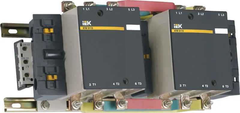Пускатель магнитный 115А реверсивный катушка 400В AC 2НО КТИ IEK KKT53-115-400-10