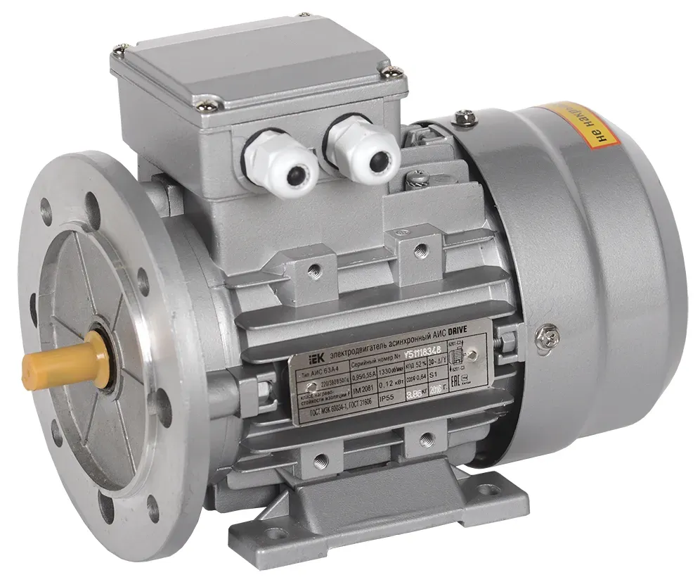 Электродвигатель трехфазный АИС 56B4 380В 0,09кВт 1500об/мин 2081 DRIVE ONI (IEK) AIS056-B4-000-1-1520
