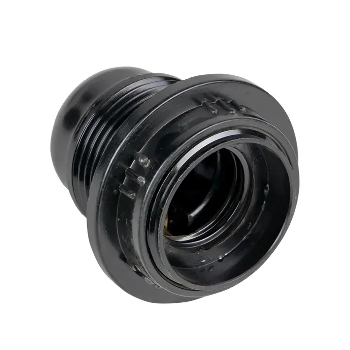 Патрон карболитовый с кольцом Е27 черный PROxima EKF LHC-E27-r-s