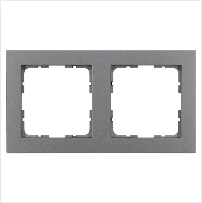 Рамка G-Classic 2-постовая, цвет Алюминий Jasmart G1002S